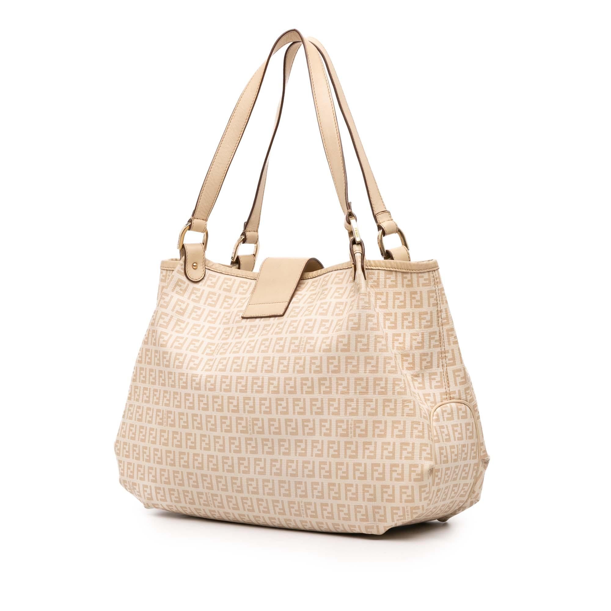 Fendi Zucchino Spalmati Chiusura Tote