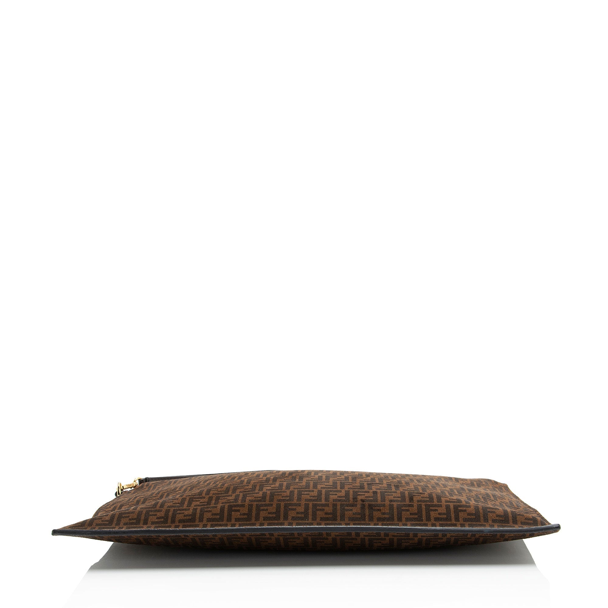 Fendi Zucchino Suede Large Flat Pouch