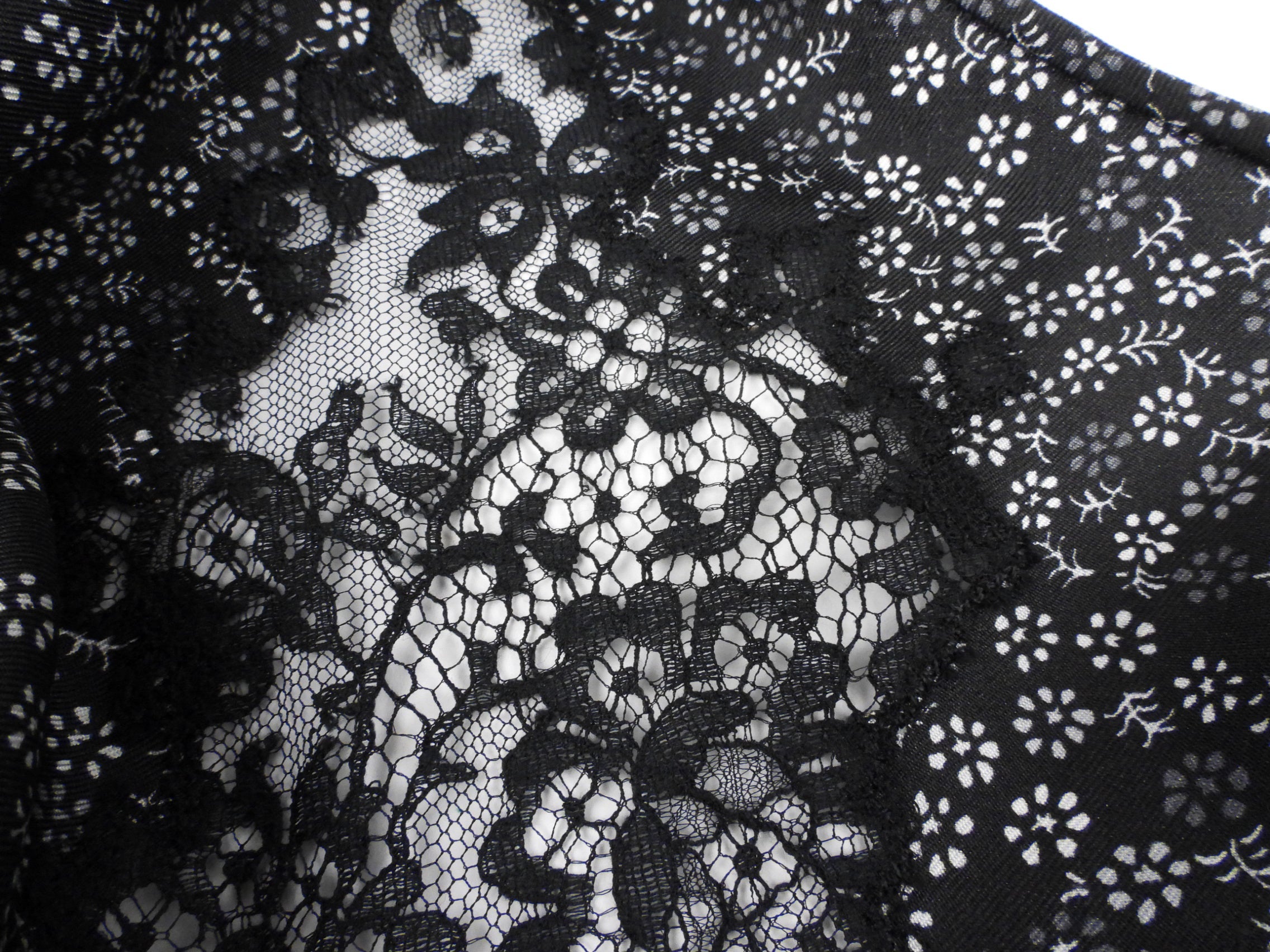 Fendi Black and Grey Ombre Floral Silk Draped Midi Dress - 40
