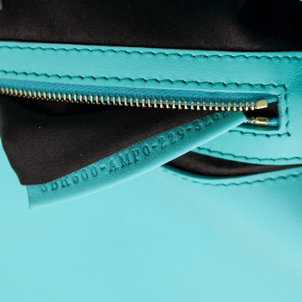 Fendi Blue Sequin Paillettes Vitello Grace Re-Edition Baguette