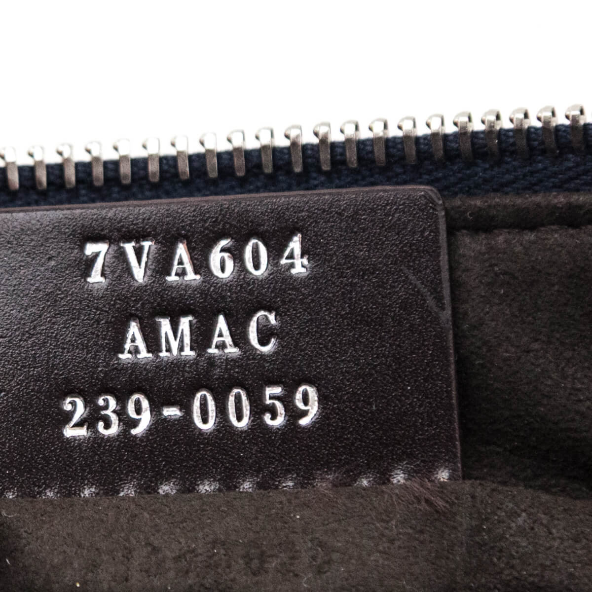 Fendi Dark Blue Vitello Cher Logo Embossed After Messenger Bag