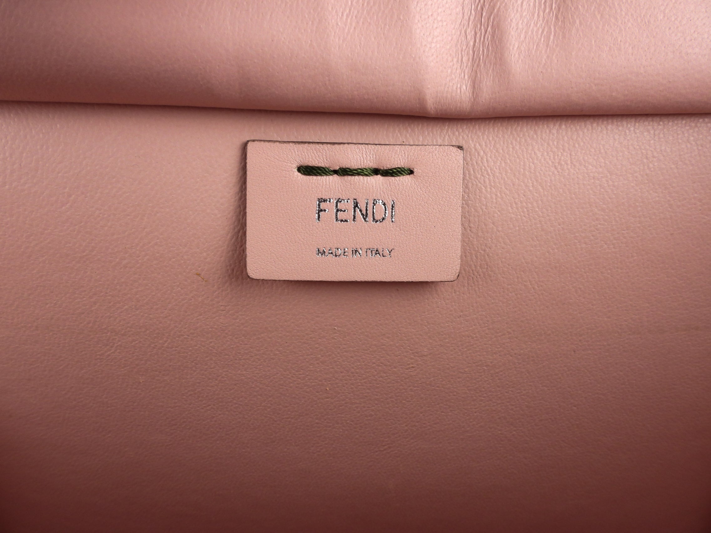 Fendi Dark Green Leather 3Jours Two Way Tote Bag