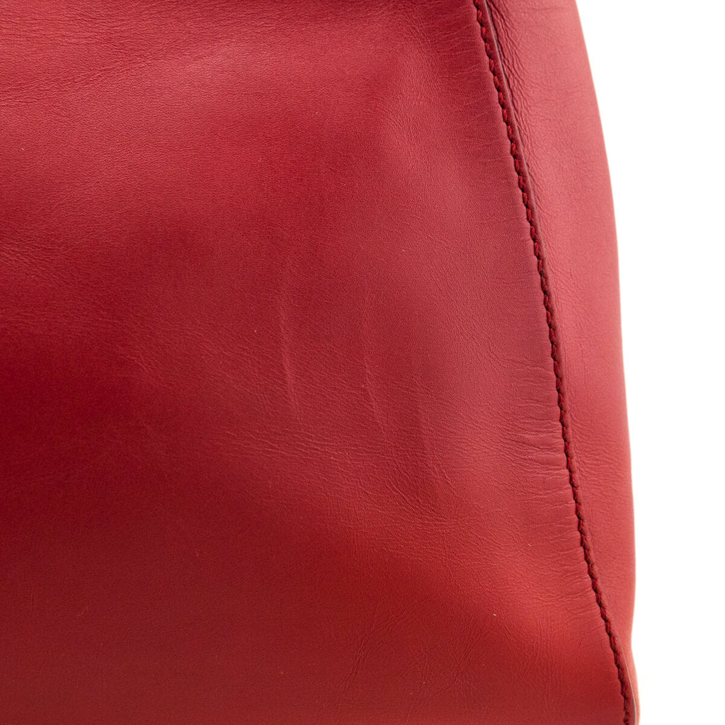 Fendi Red Nappa Medium Peekaboo Bag