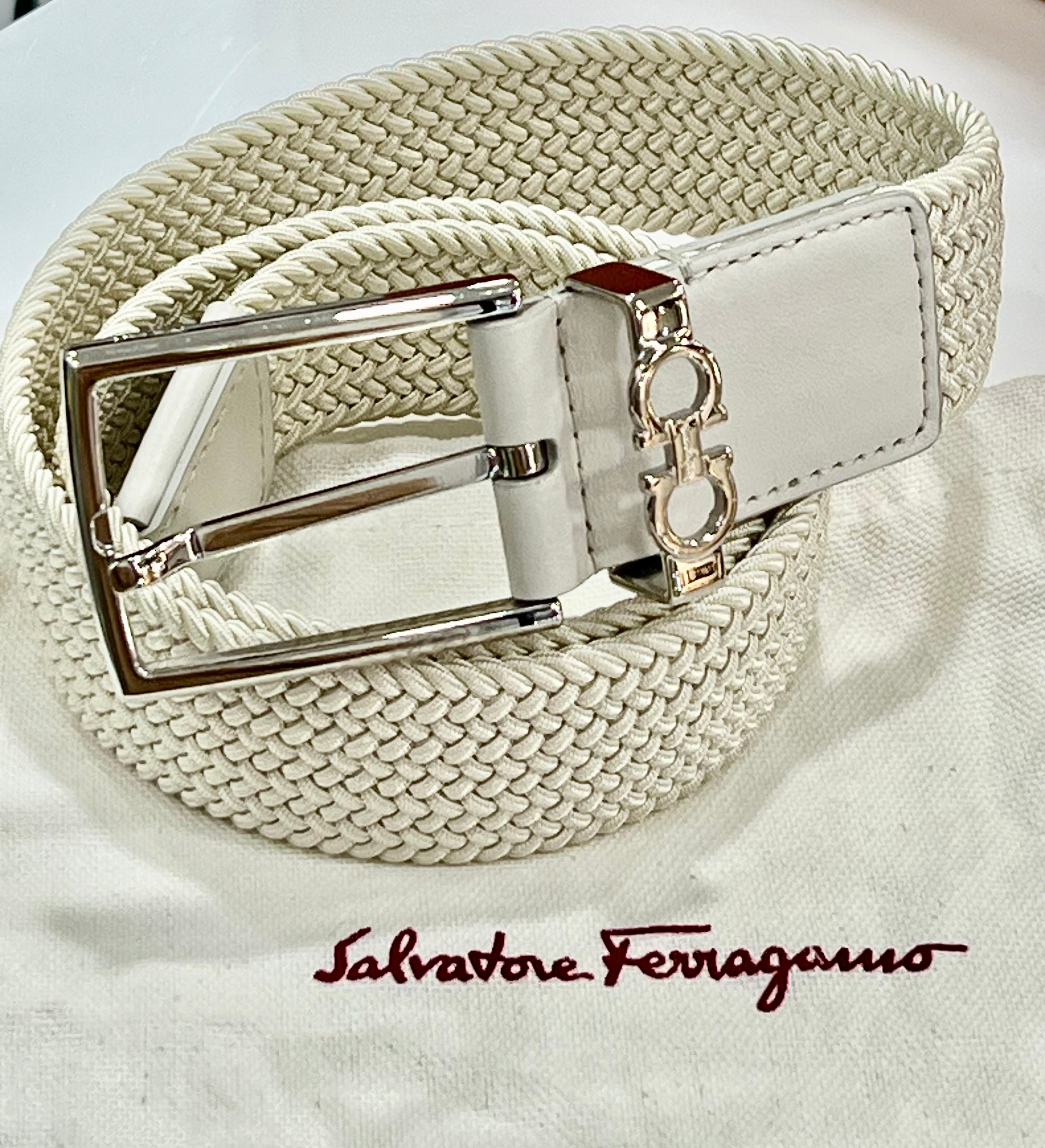 FERRAGAMO GANCINI BUCKLE GULF BELT