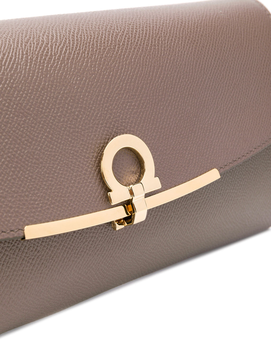 SALVATORE FERRAGAMO MINI GANCINI LEATHER CHAIN BAG