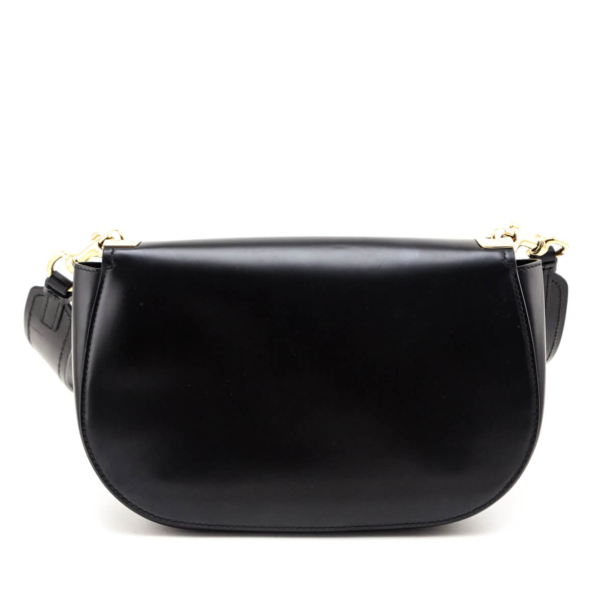 Ferragamo Black Calfskin Anna Shoulder Bag