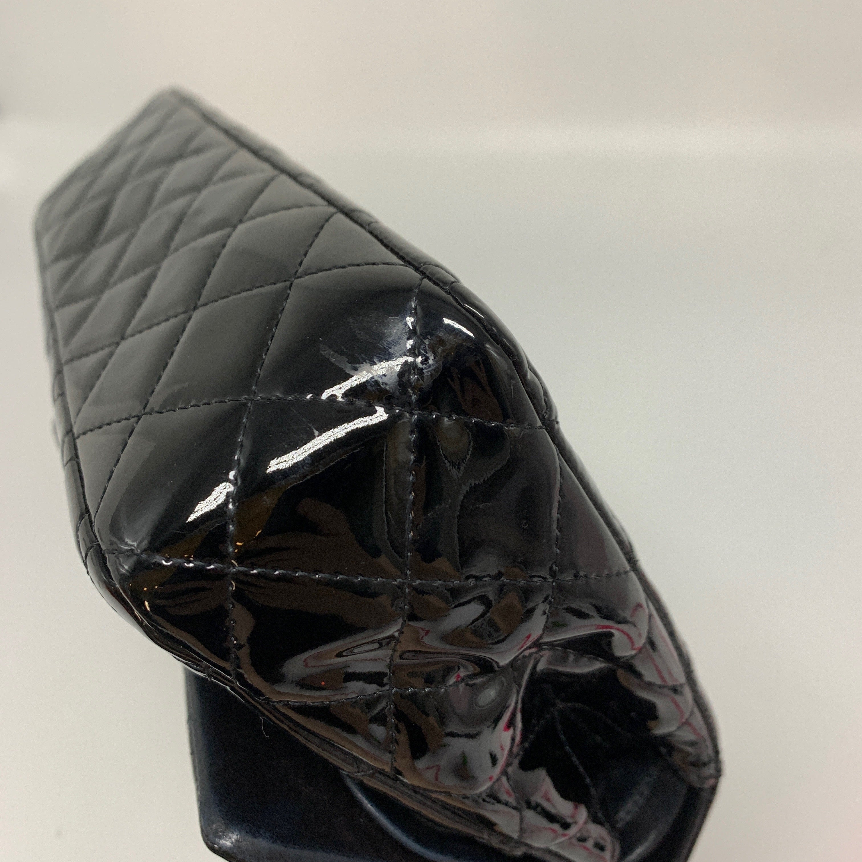 Chanel Patent Leather Medium Classic Double Flap bag Black