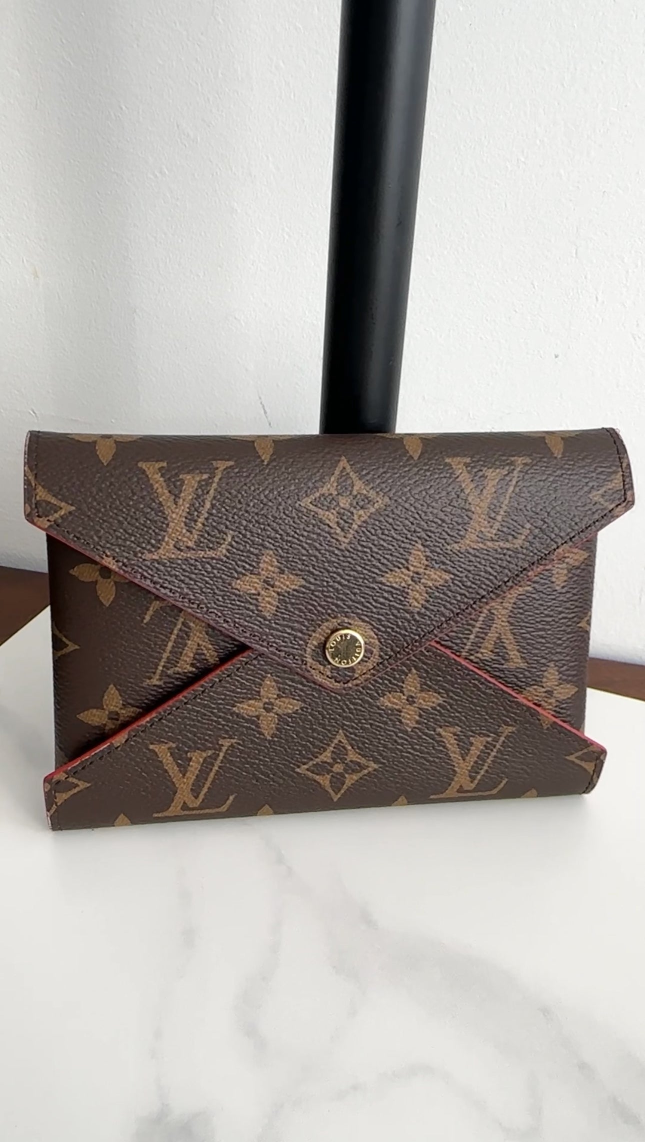 Louis Vuitton Monogram Canvas Red Kirigami Envelope Pouch MM