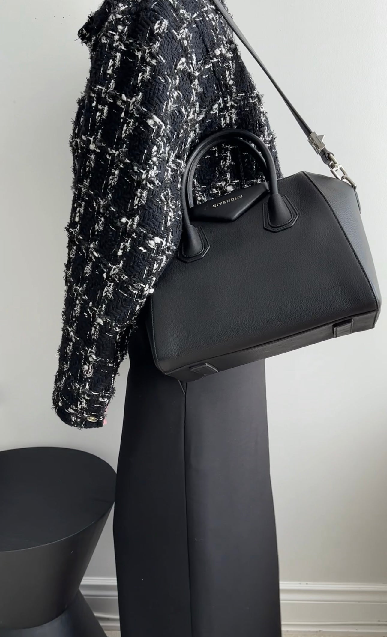 Givenchy Black Leather Antigona Small Bag