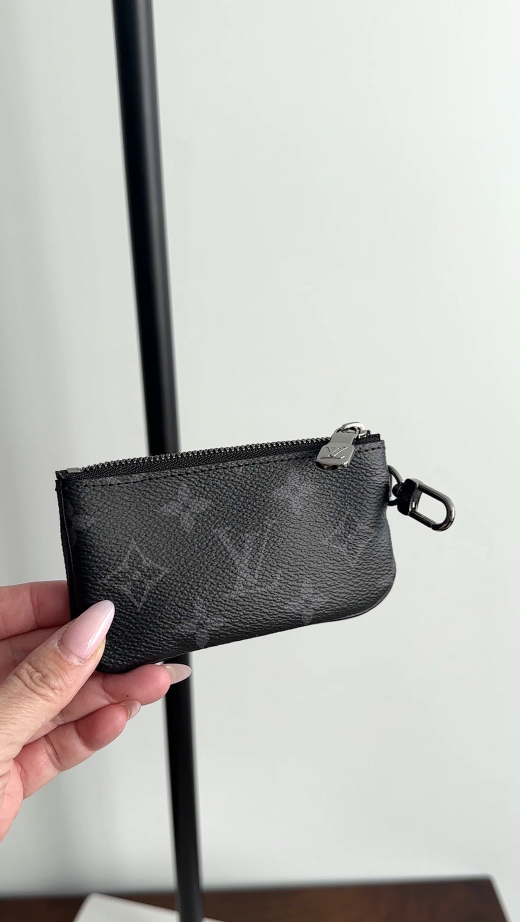 Louis Vuitton Monogram Eclipse Reverse Key Holder Pouch