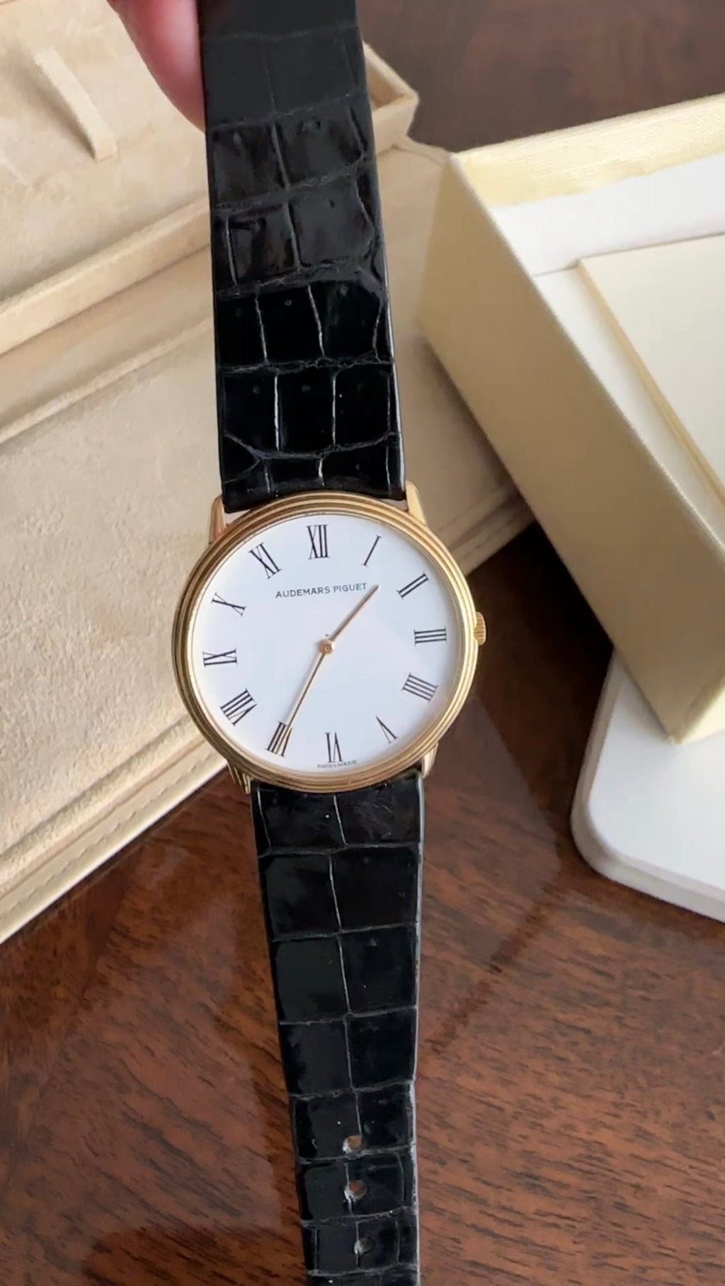 Audemars Piguet Vintage 1989 18k Gold 31mm Classic Wrist Watch