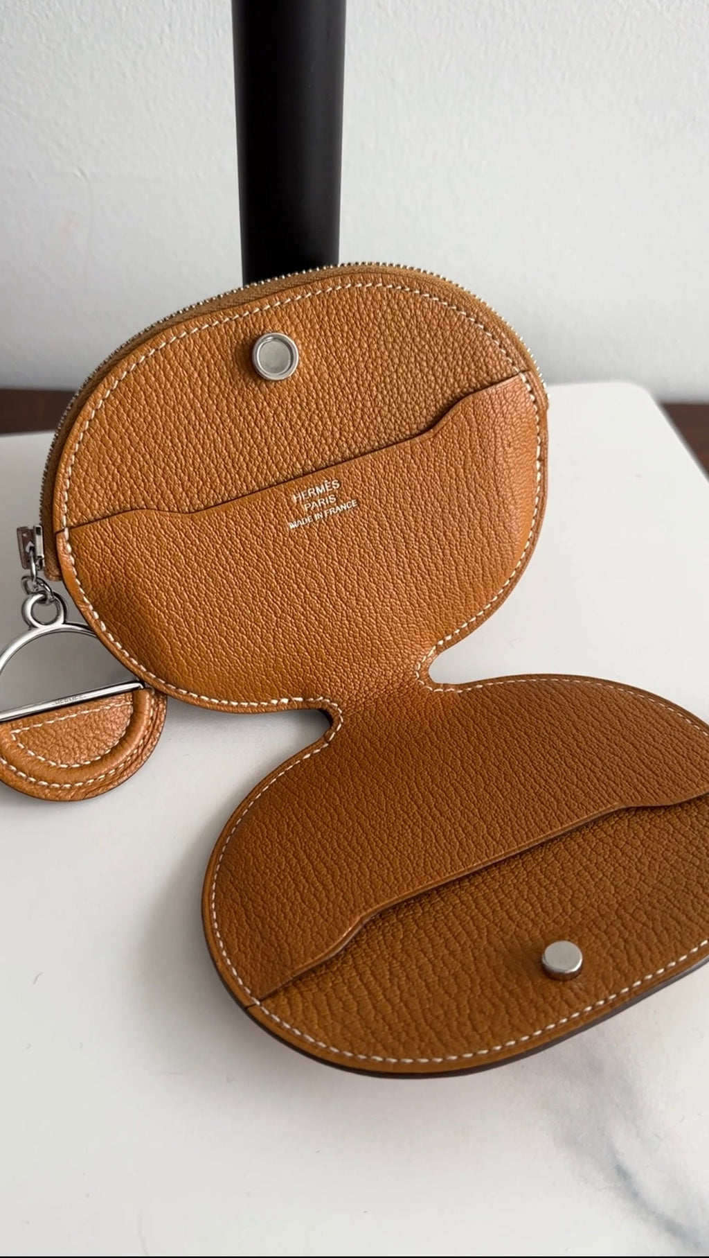 Hermes In the Loop Wink  Holder - Caramel / Mauve Sylvestre / Jaune Bourgeon
