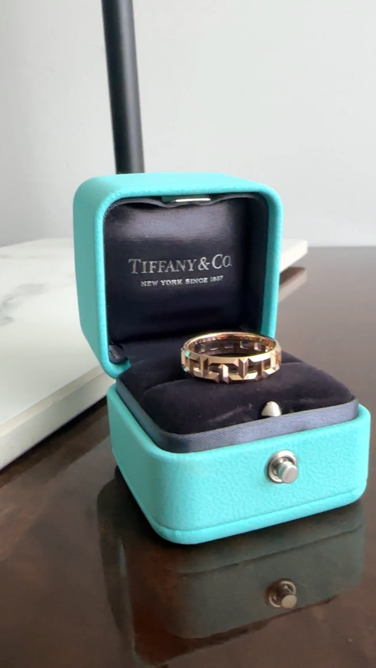 Tiffany T True Rose Gold Wide Band Ring - 8