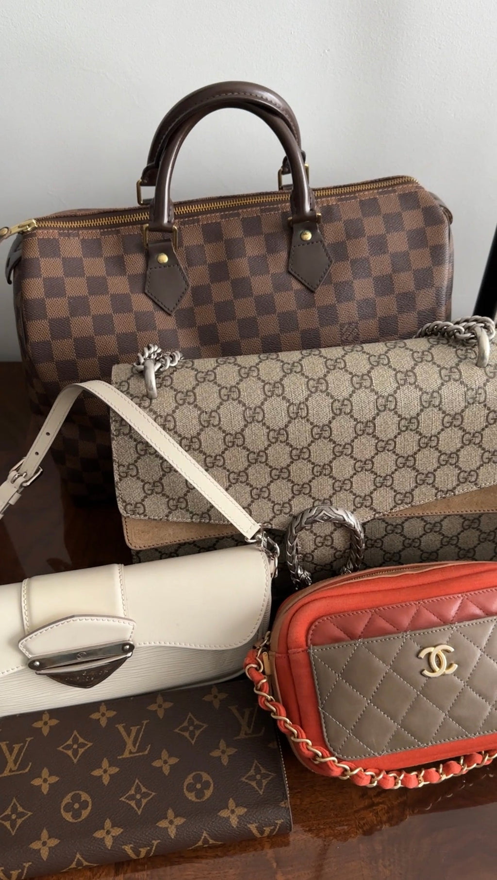 Louis Vuitton Damier Ebene Speedy 35 Bag