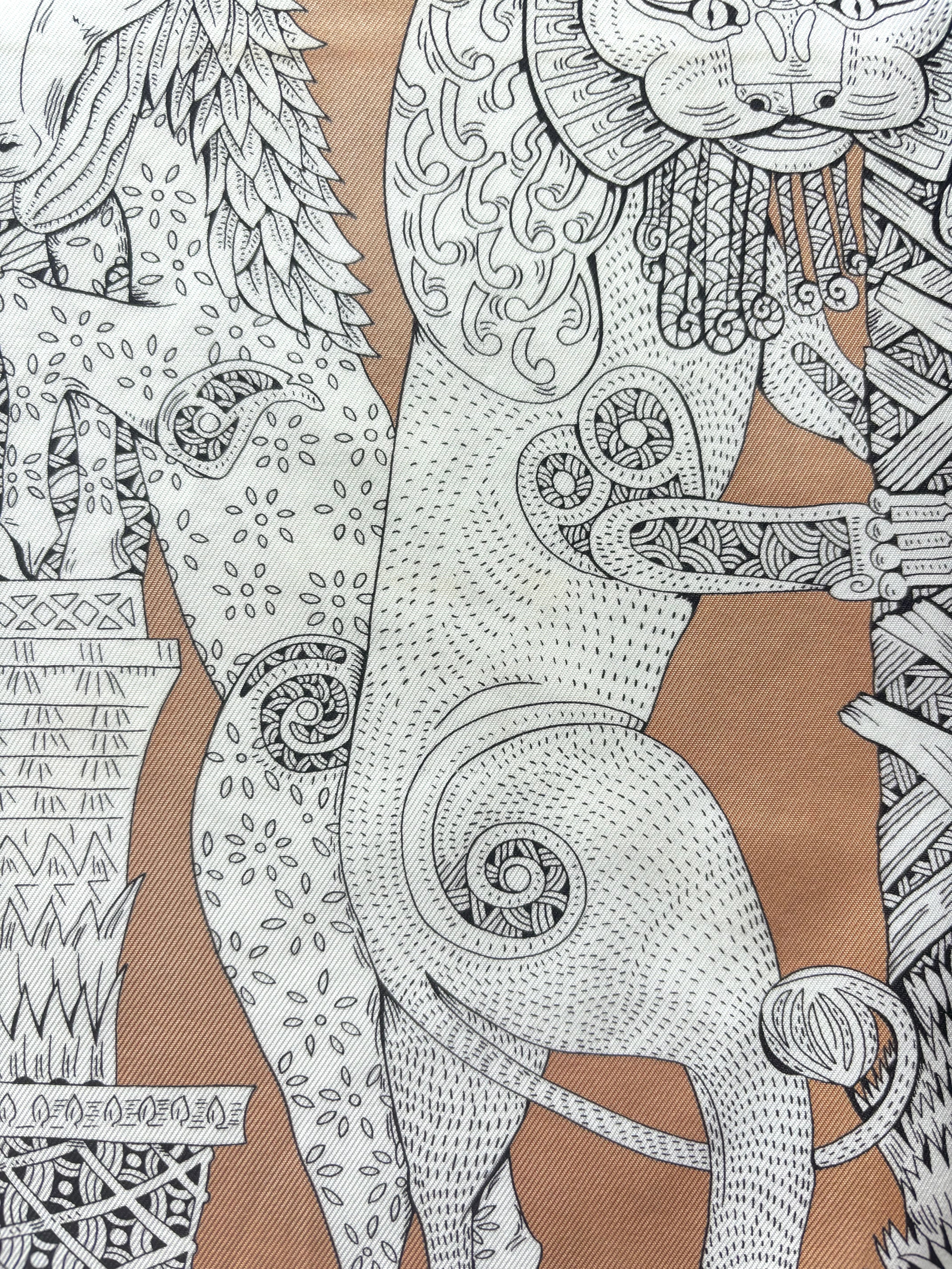 Hermes 'Les Legendes de L'Arbre' Scarf