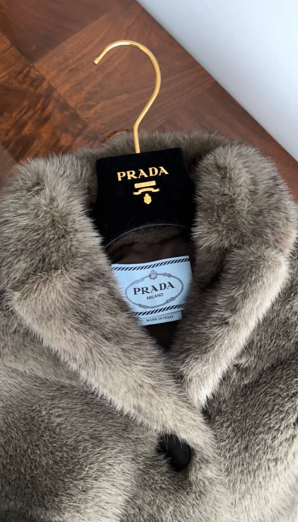 Prada Custom Couture Bespoke Mink Fur Cape - S