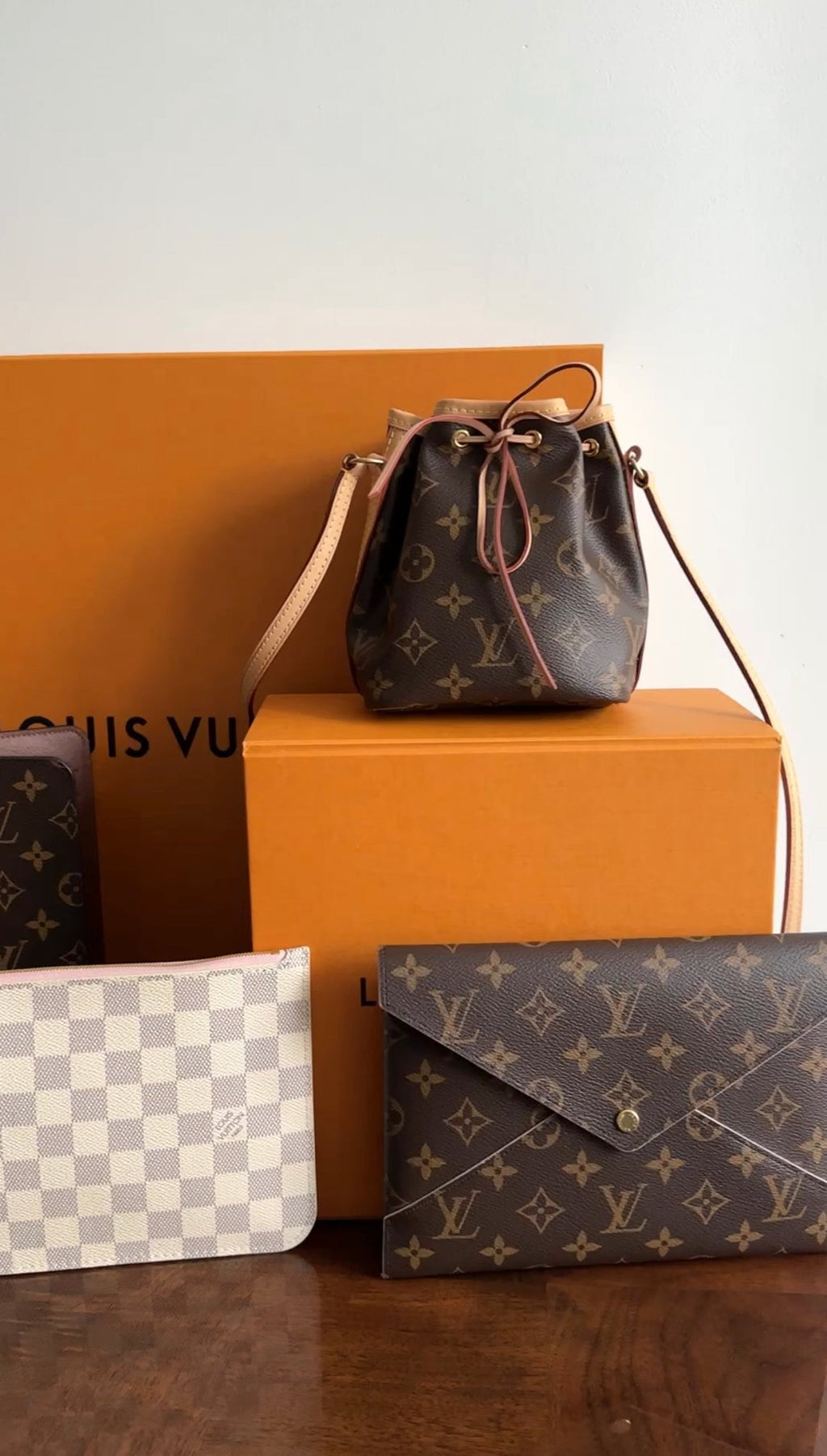 Louis Vuitton Monogram Kirigami Pouch Large Pink