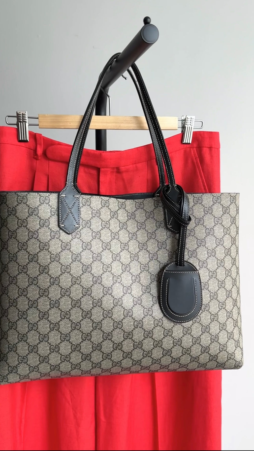 Gucci Monogram Supreme Reversible Tote Bag