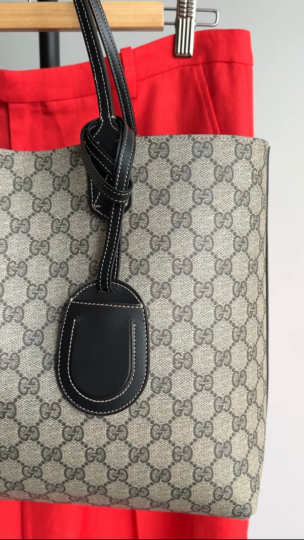 Gucci Monogram Supreme Reversible Tote Bag
