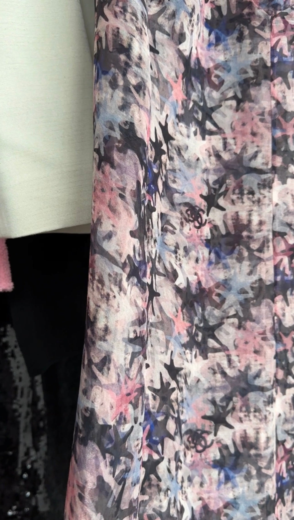 Chanel Pink Star Halter Long Gown - 38