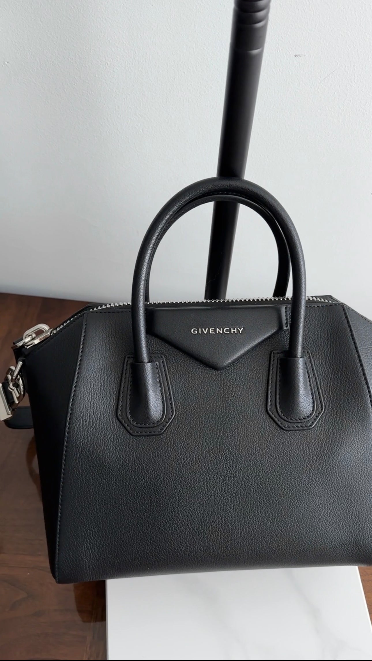 Givenchy Black Leather Antigona Small Bag