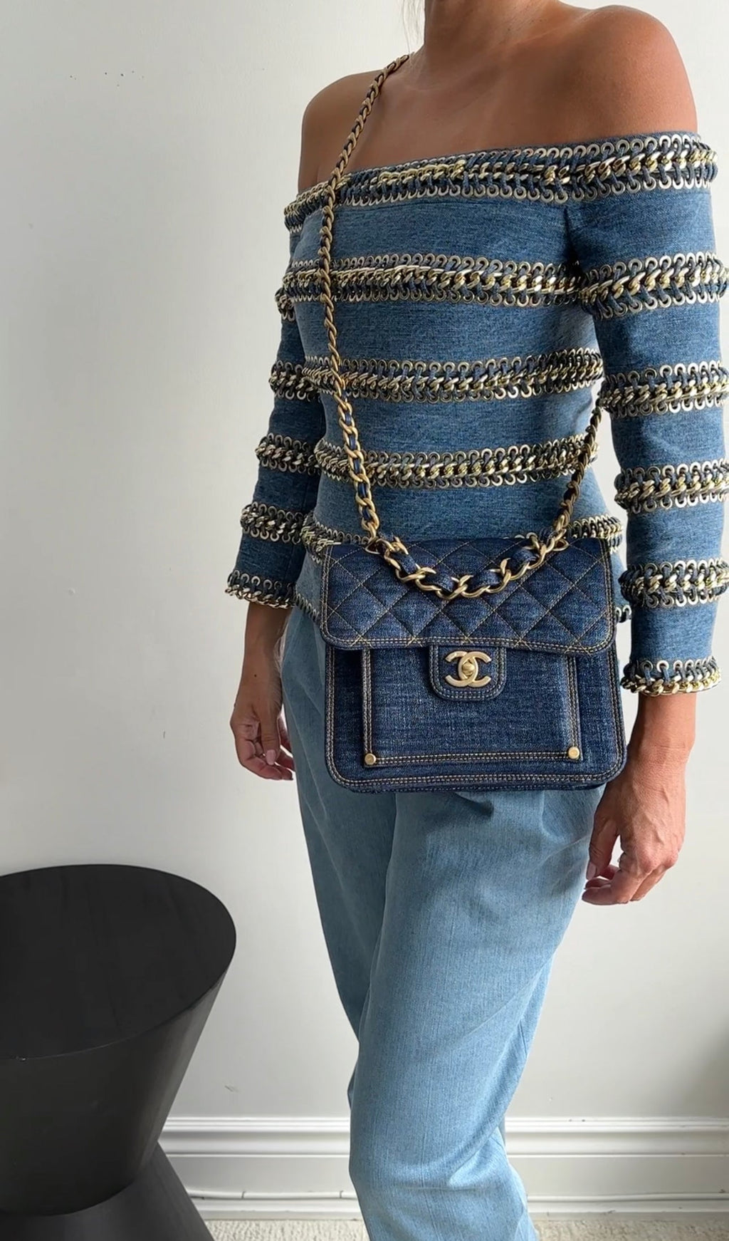 Balmain Blue Slim Light Denim Trousers - FR36