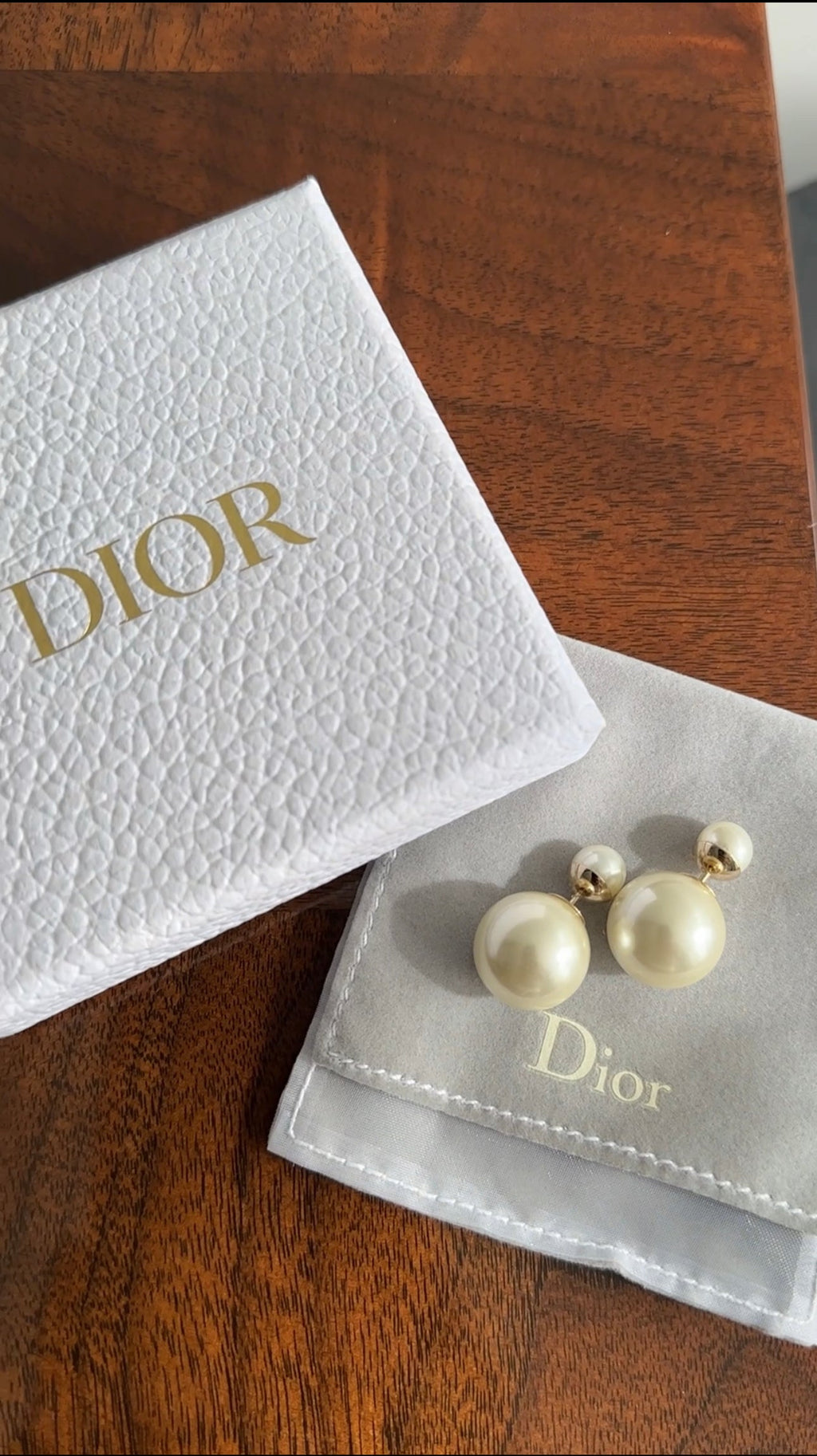 Christian Dior Tribales Faux Pearl Earrings