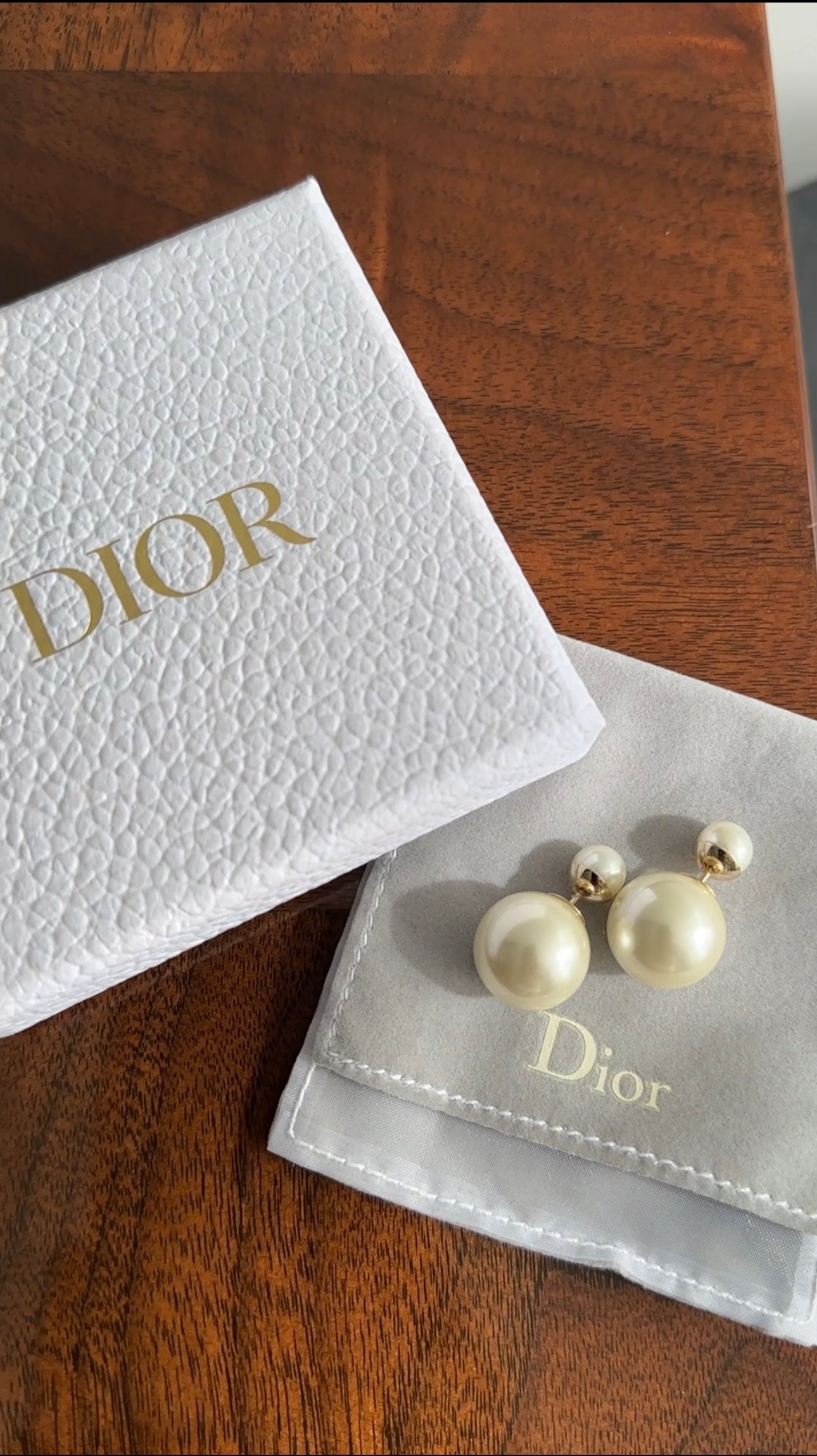 Christian Dior Tribales Faux Pearl Earrings