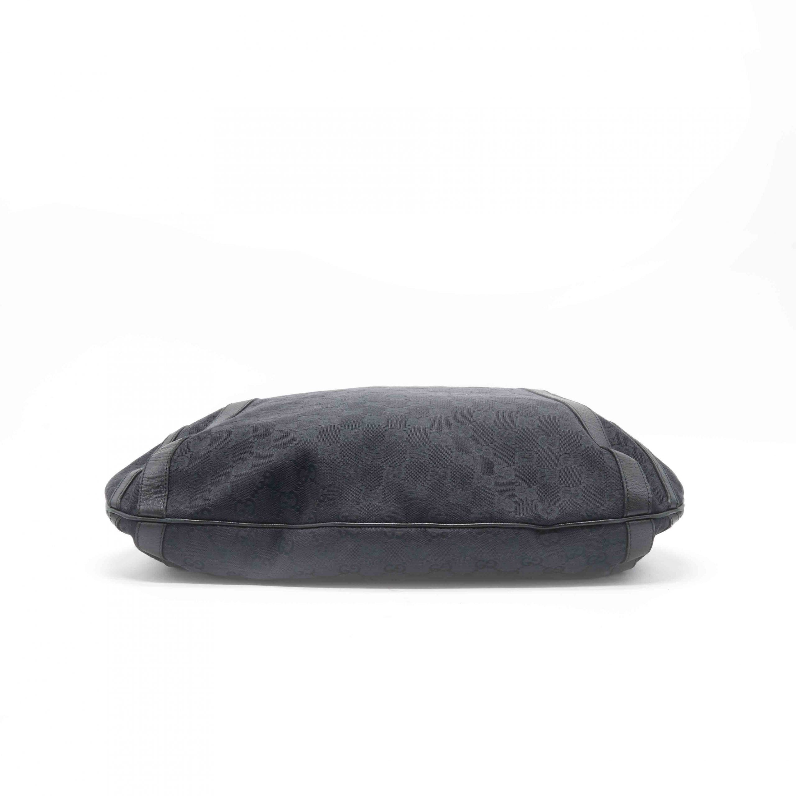 Gucci Black Monogram Canvas Tote