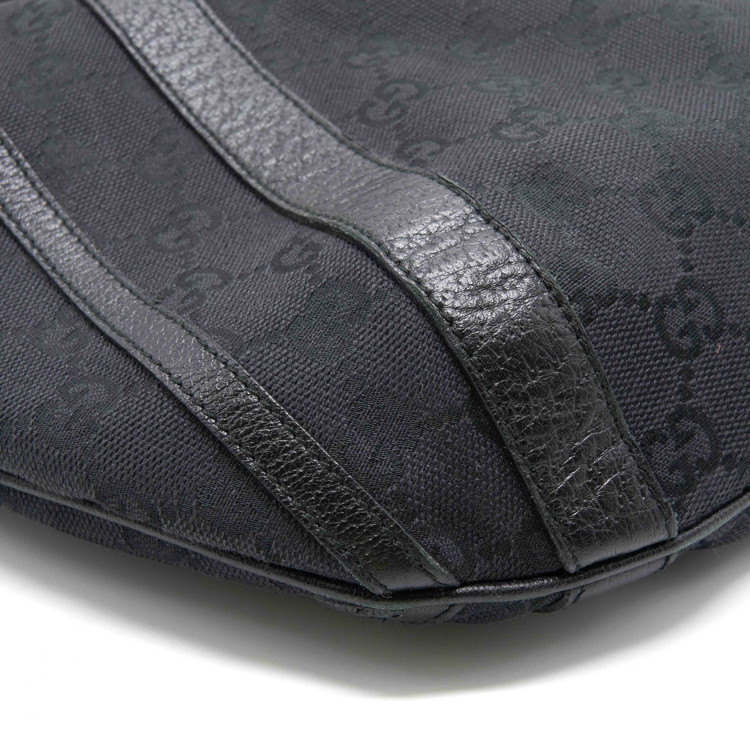 Gucci Black Monogram Canvas Tote