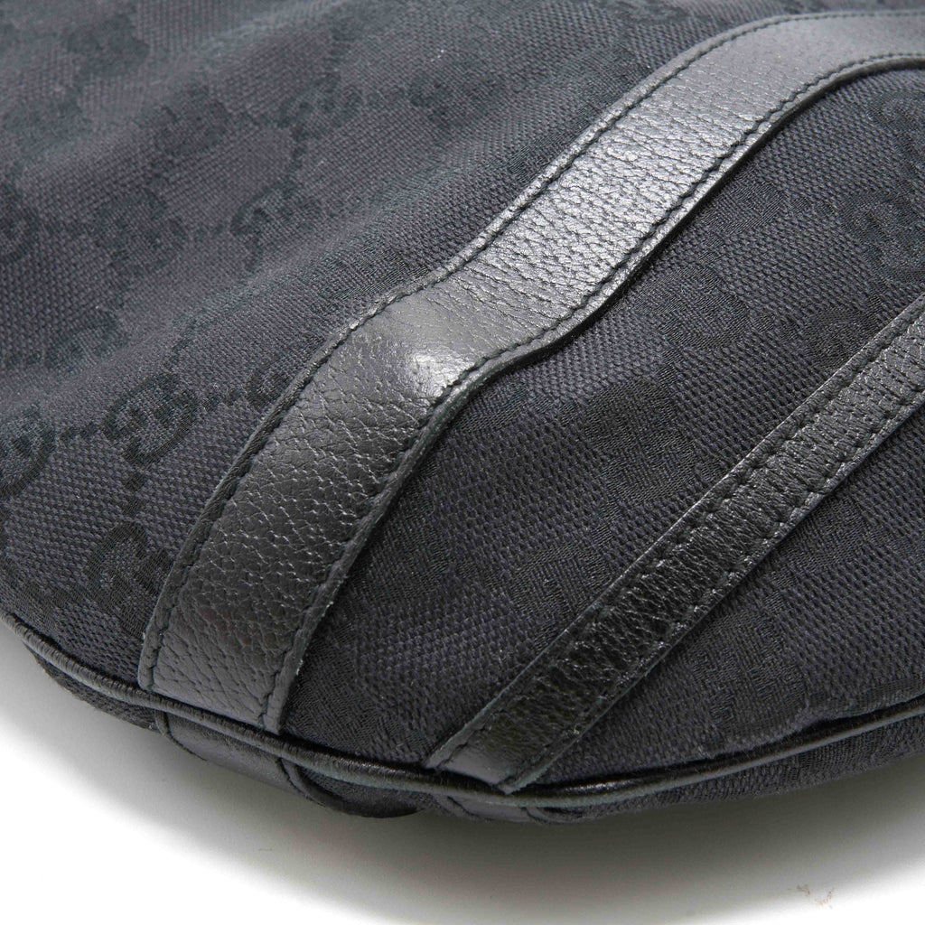 Gucci Black Monogram Canvas Tote