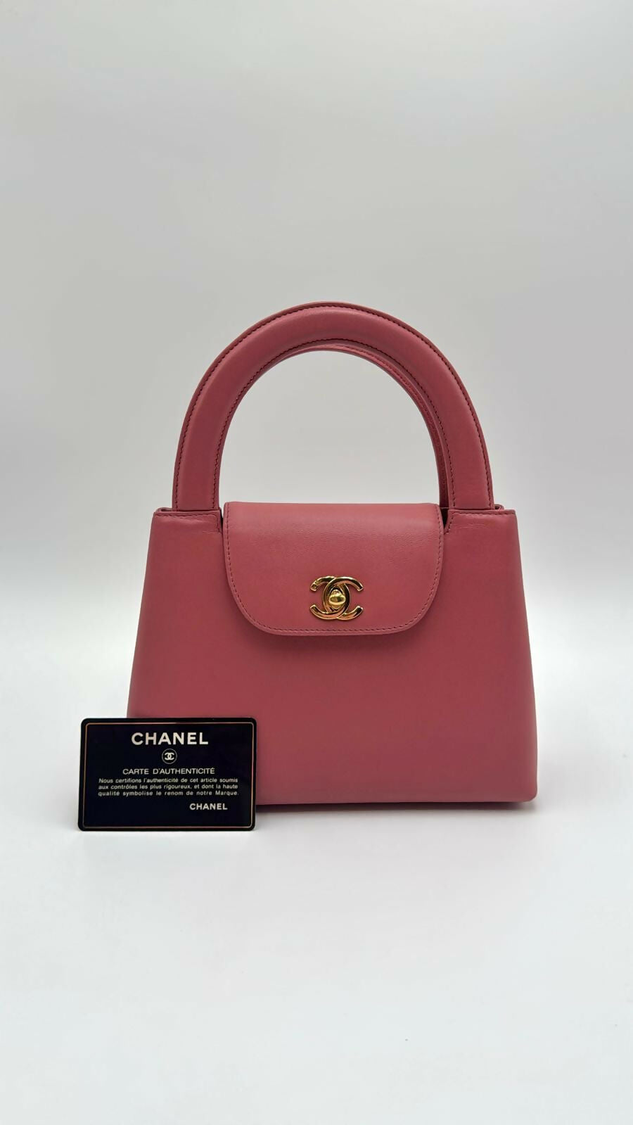 Chanel Vintage Dusty Pink Mini Kelly