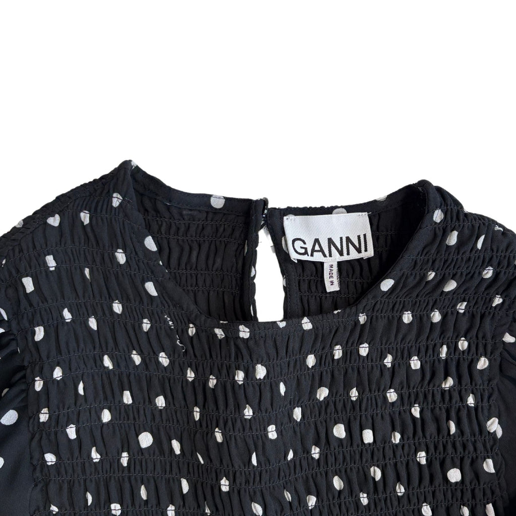 Ganni 'Smocked' Mini Dress - Women's 32