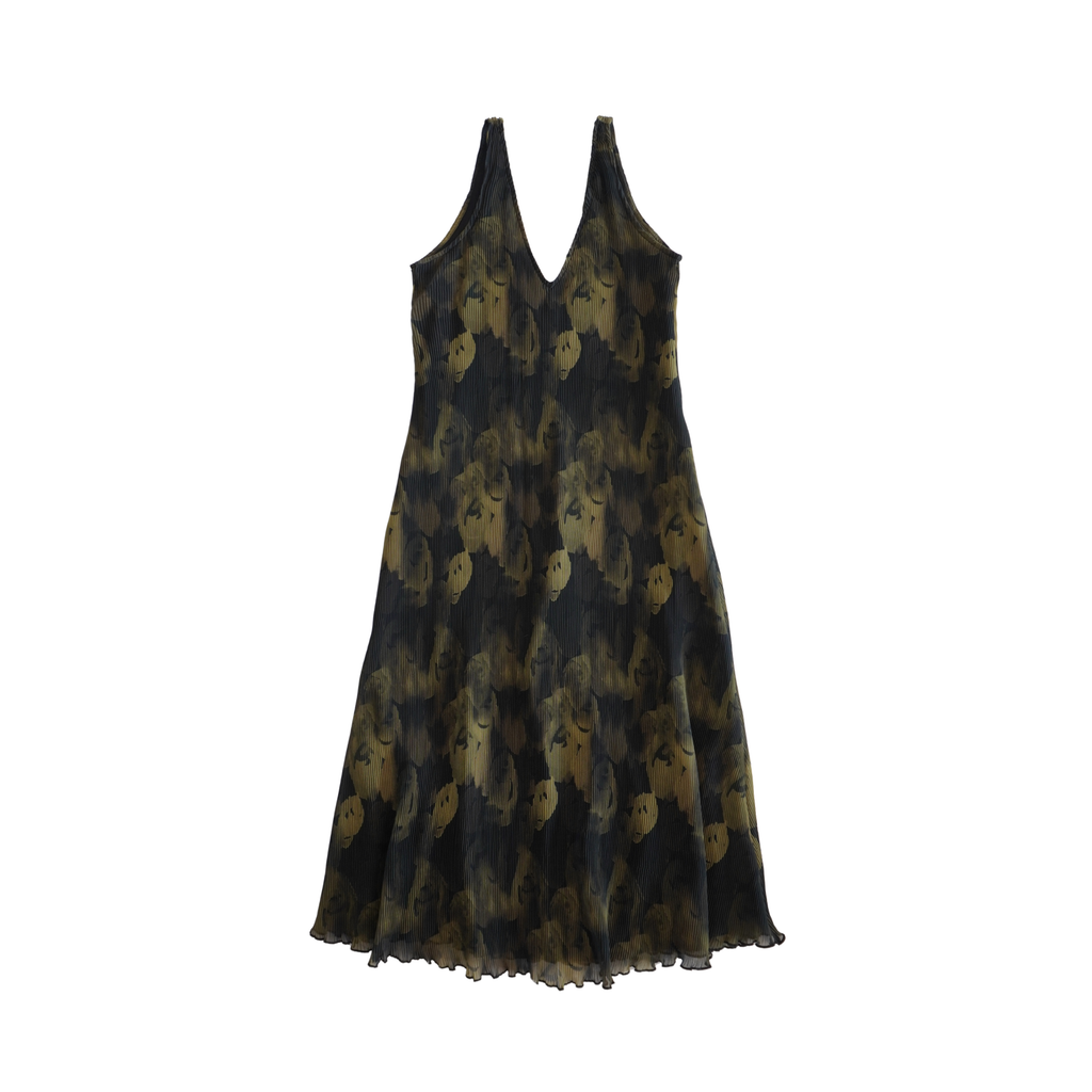 Ganni Pleated Midi Dress - Women's 36