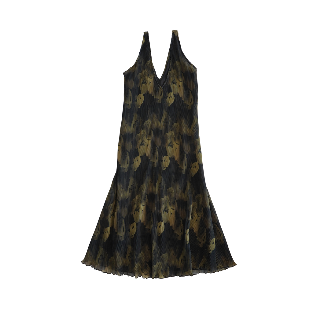 Ganni Pleated Midi Dress - Women's 36
