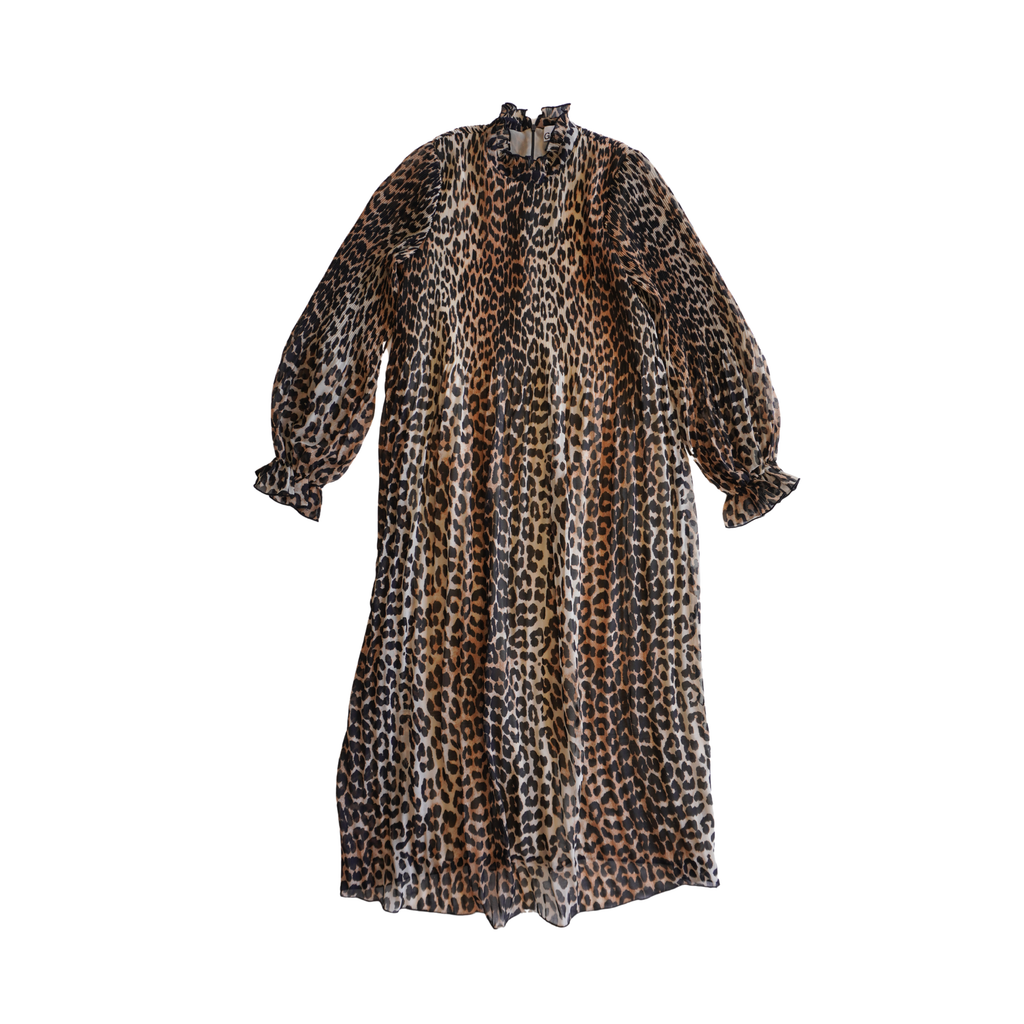 Ganni Pleated Maxi Dress - Women's 38