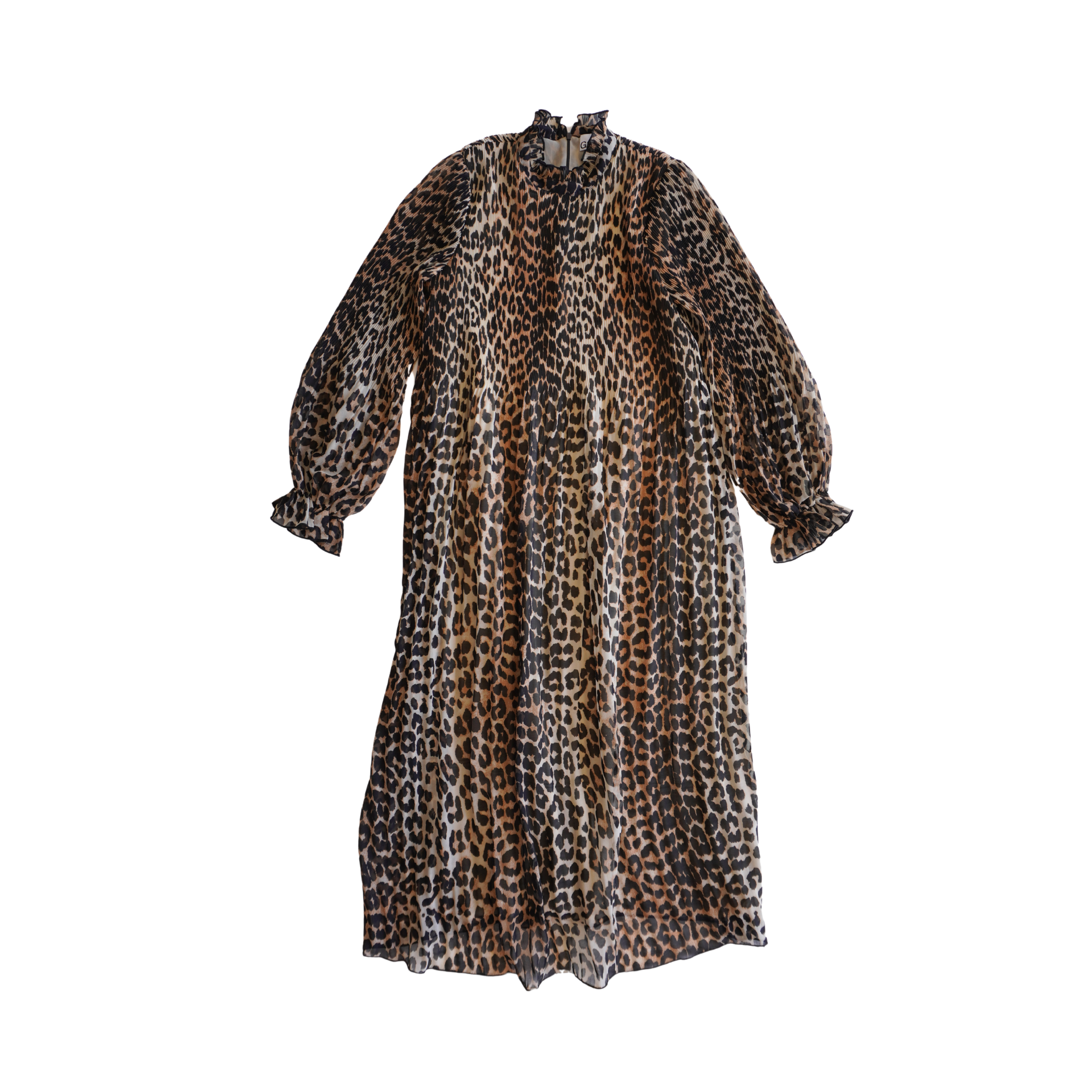 Ganni Pleated Maxi Dress - Women's 38