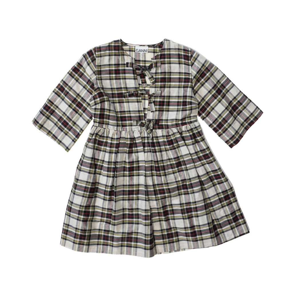 Ganni 'Babydoll Ribbon' Dress - Women's 34