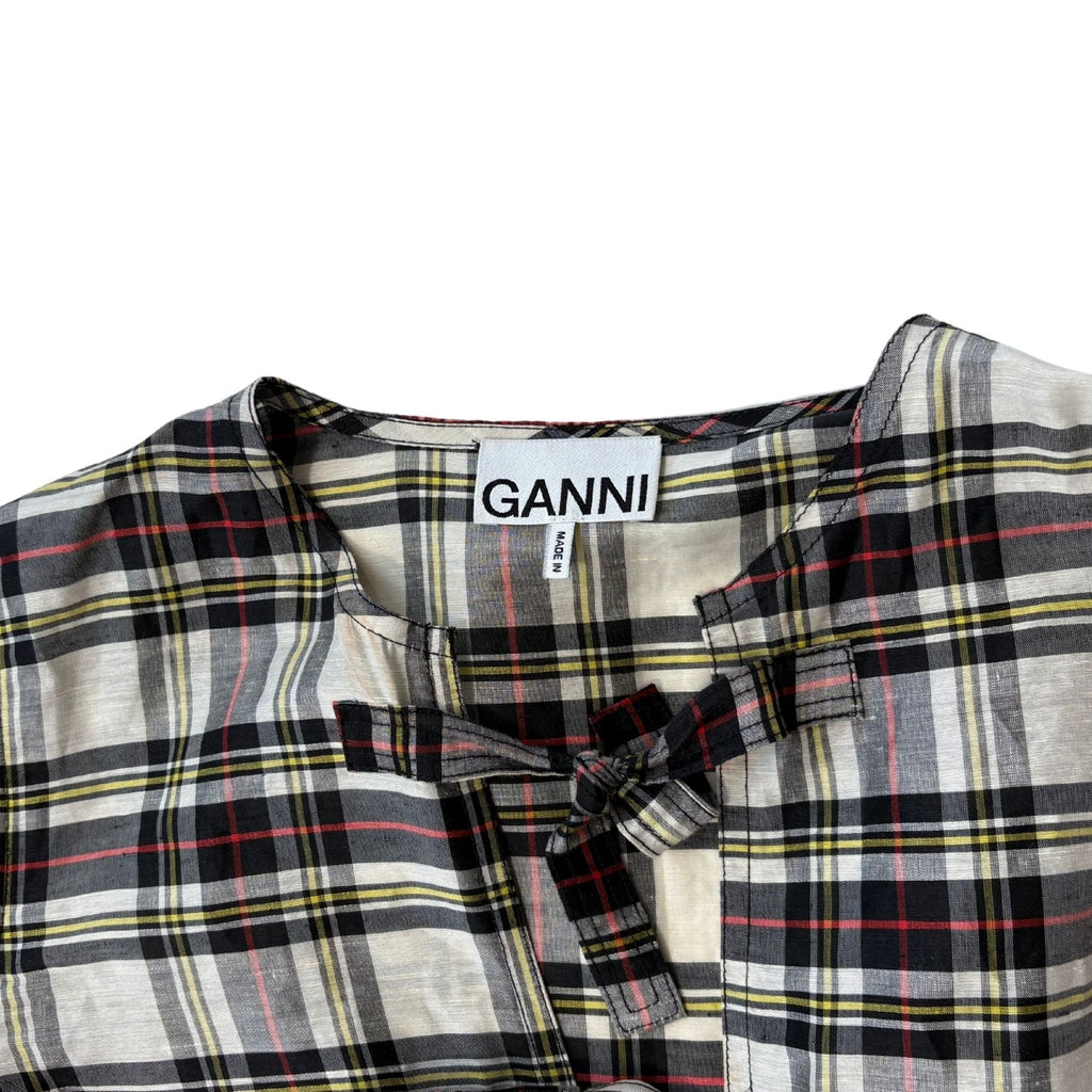 Ganni 'Babydoll Ribbon' Dress - Women's 34