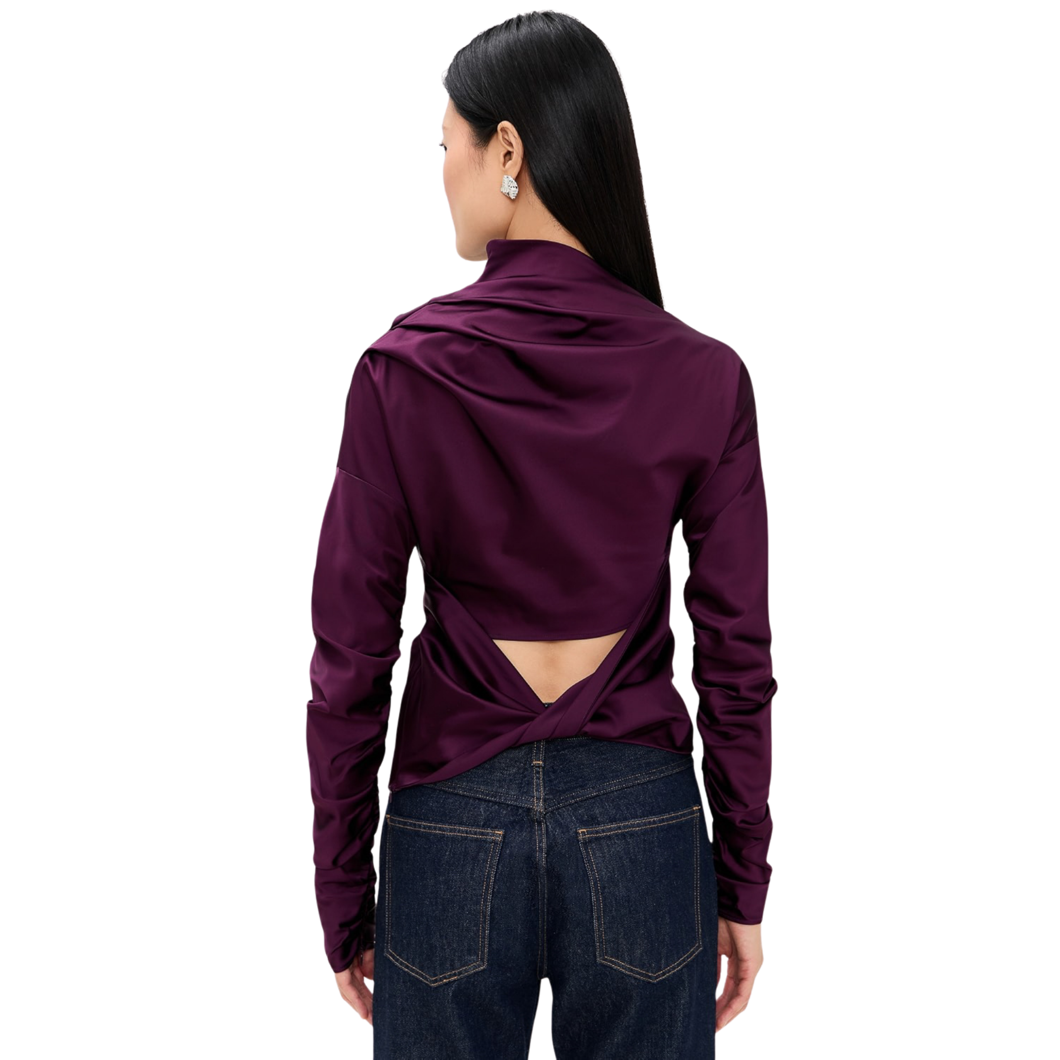 Ganni Ruched Top - Women's 38