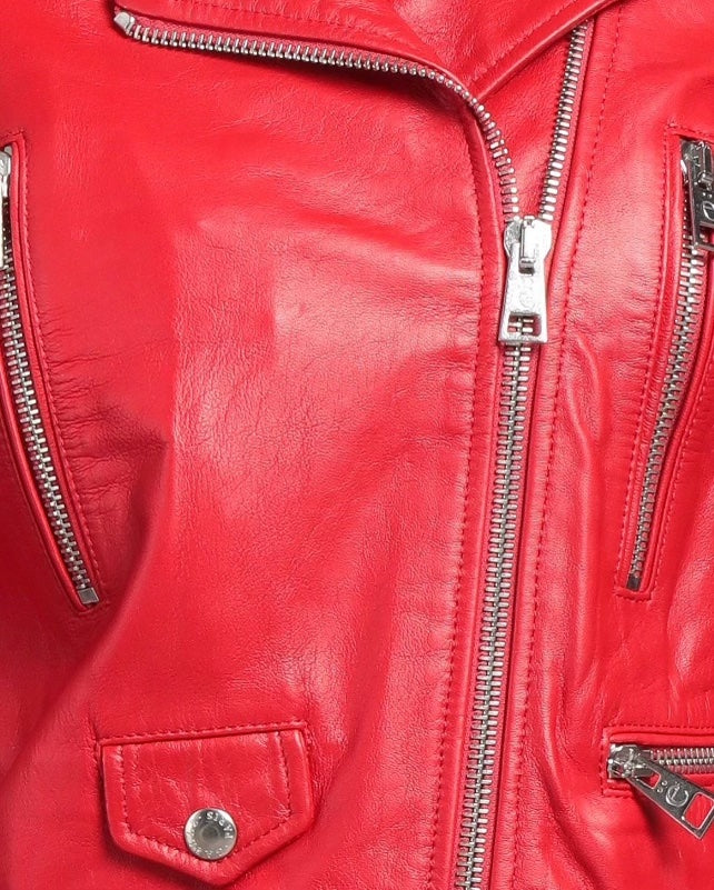 GAëLLE PARIS LEATHER BIKER JACKET