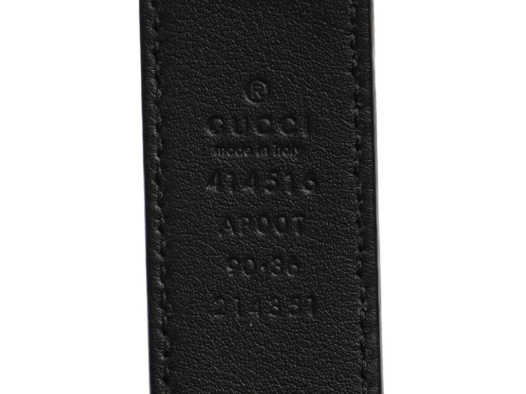 Gucci Black GG Marmont Belt