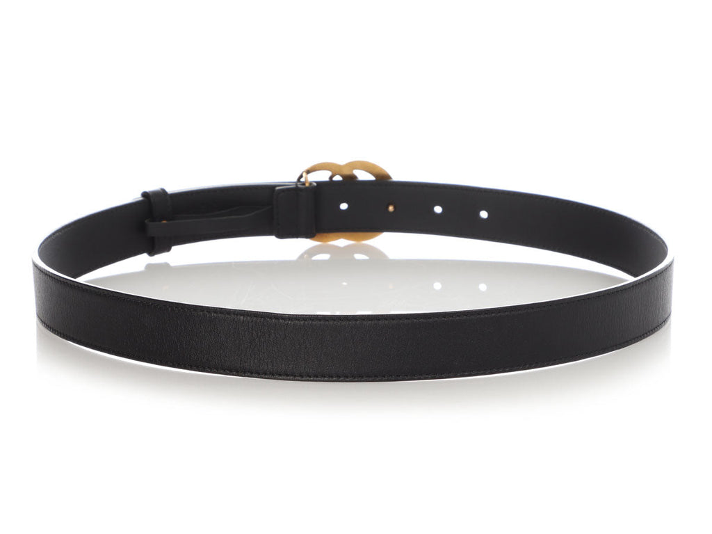 Gucci Black GG Marmont Belt