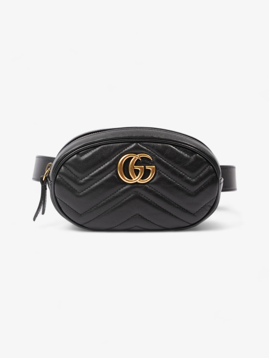 Gucci GG Marmont Belt Bag Black Matelasse Leather 85cm / 34"