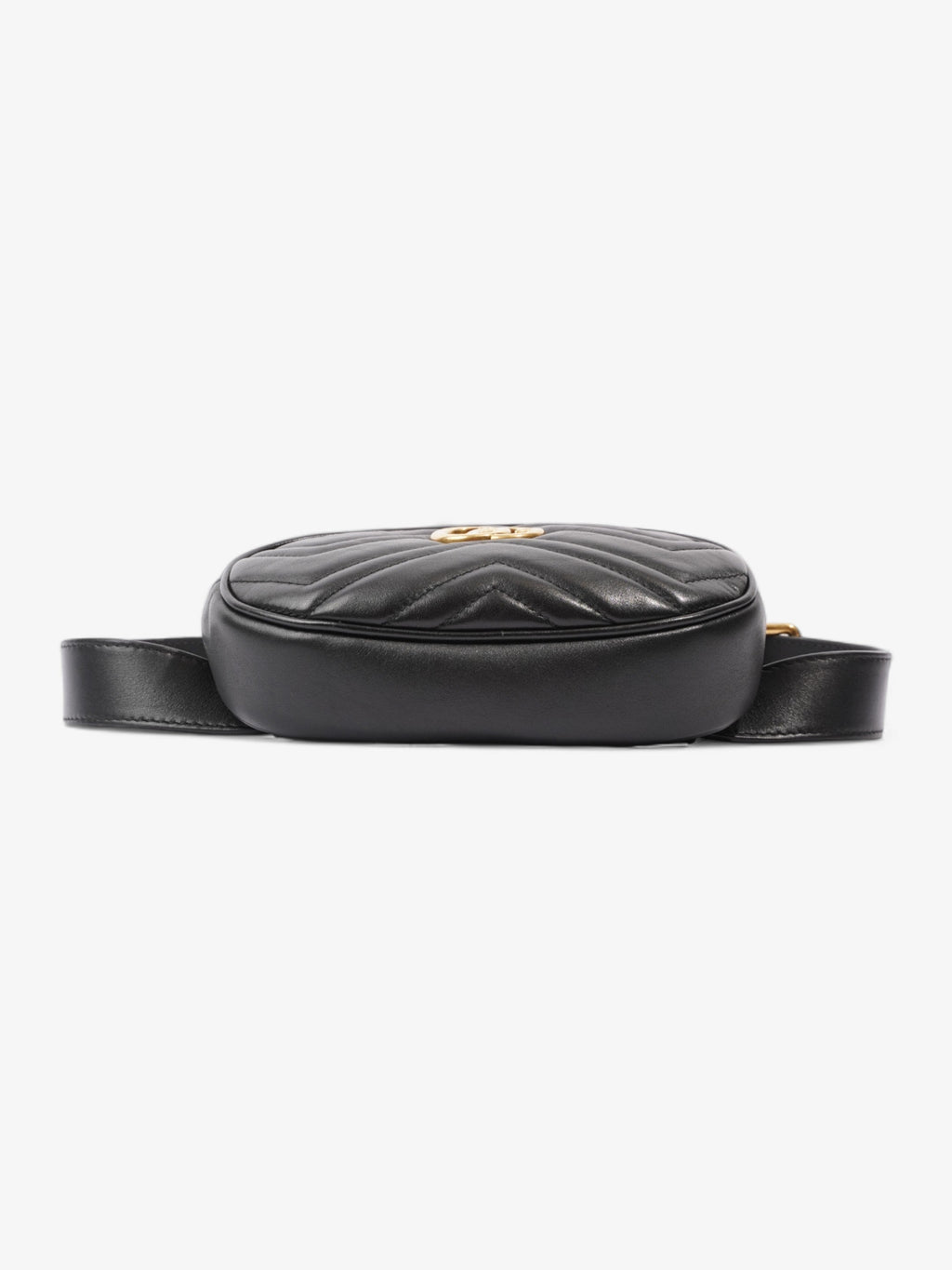 Gucci GG Marmont Belt Bag Black Matelasse Leather 85cm / 34"