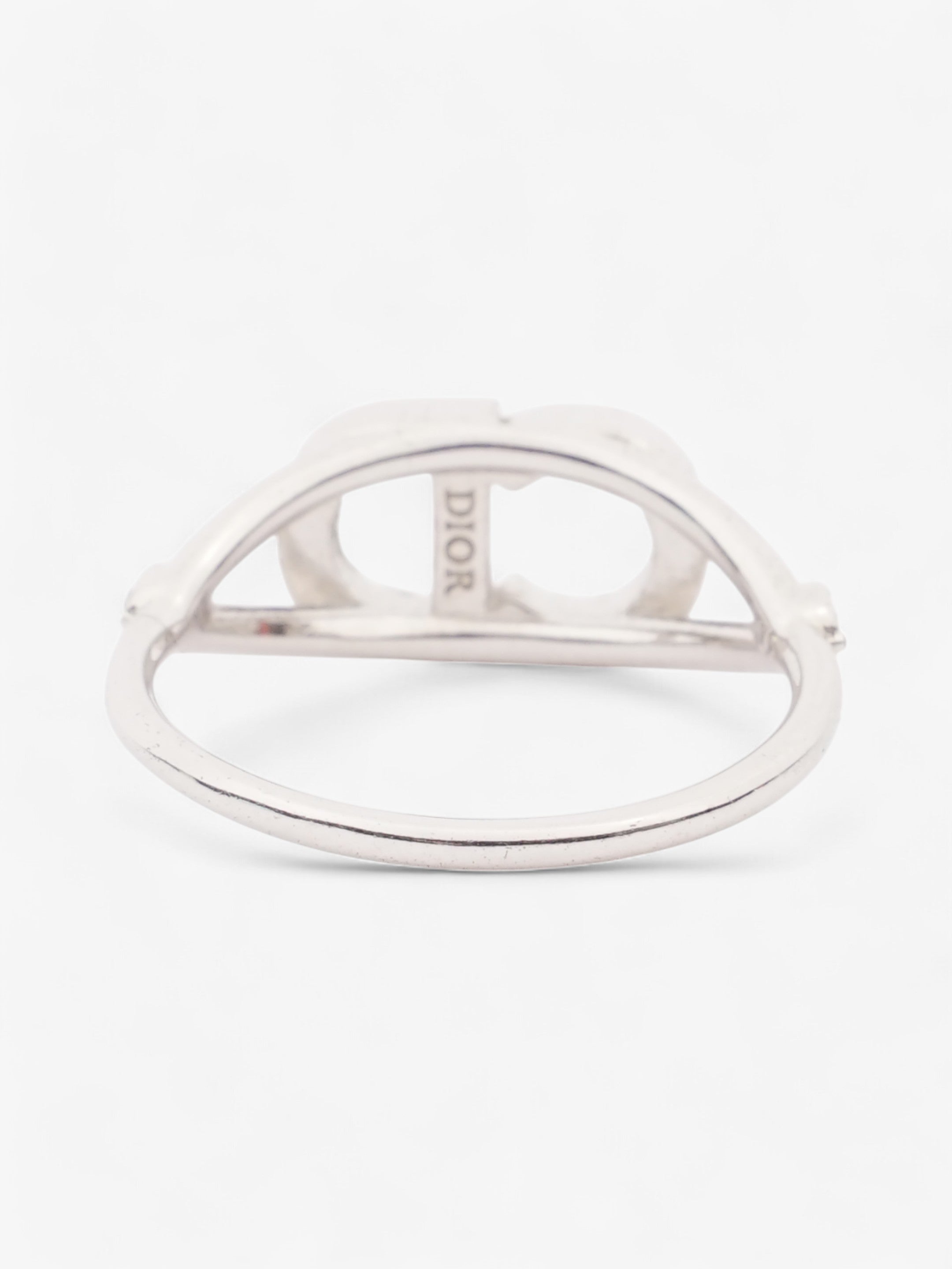 Christian Dior Clair D Lune Ring Silver Base Metal 50 (Circumference - 50mm)