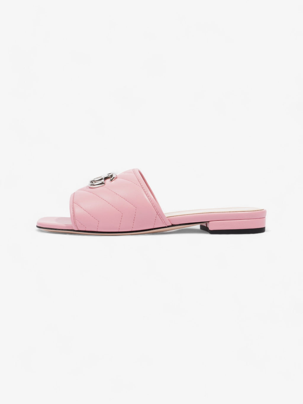 Gucci GG Marmont Slides Pink Matelasse Leather EU 36.5 UK 3.5
