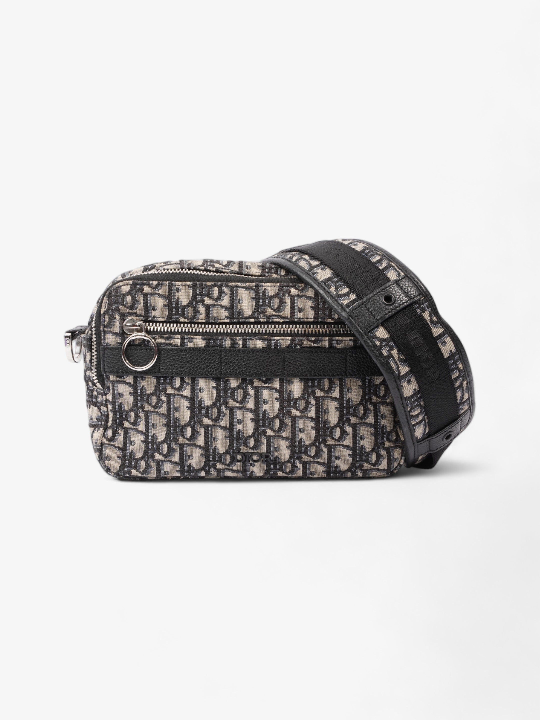Christian Dior Safari Beige And Black Dior Oblique Canvas