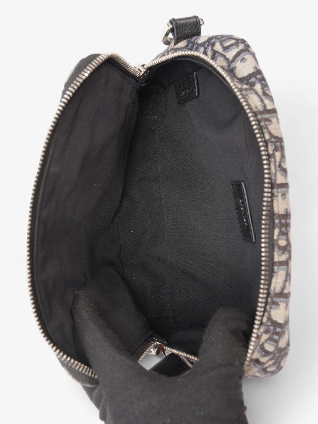 Christian Dior Safari Beige And Black Dior Oblique Canvas