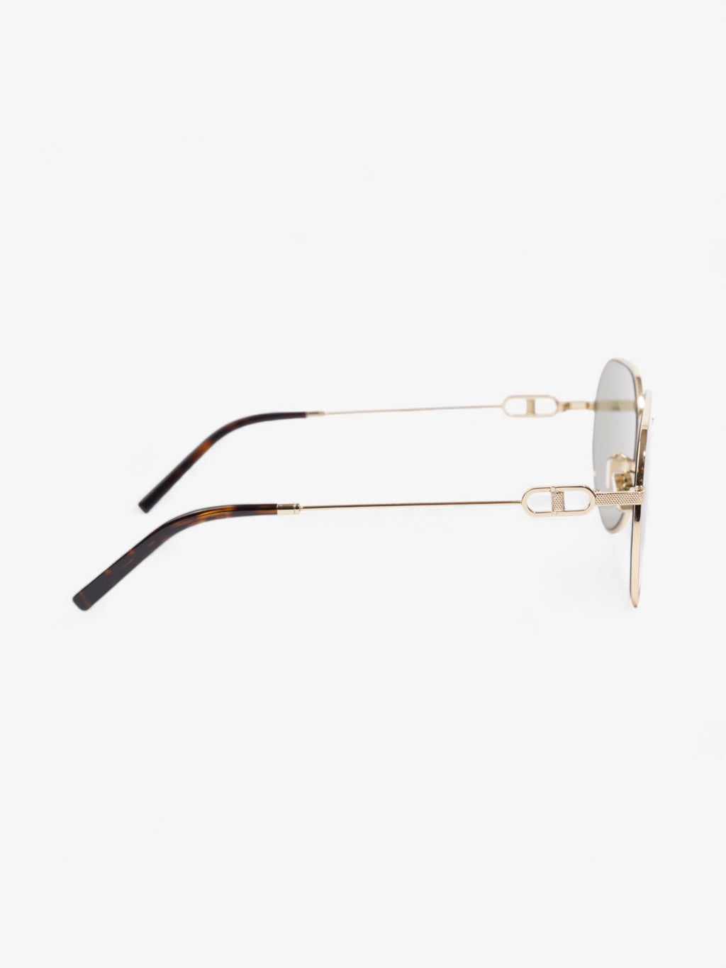 Christian Dior CD Link Sunglasses Gold Acetate 145mm